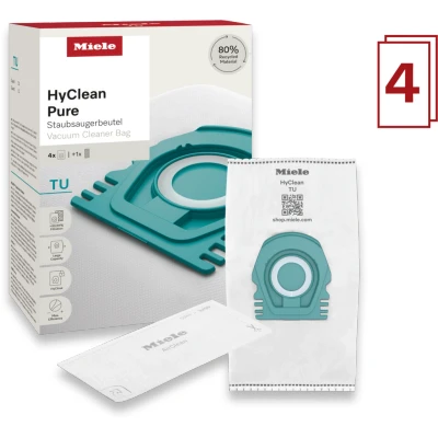 Abbildung von Miele Staubsaugerbeutel HyClean Pure TU, passend für Miele, 5 St., Original Zubehör, mit bester Filtrationsleistun