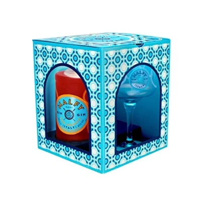 Abbildung von Malfy Gin CON ARANCIA Sicilian Blood Orange 41% Vol. 0,7l in Geschenkbox mit Glas