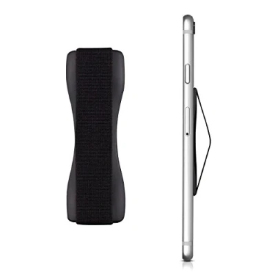 Abbildung von kwmobile Smartphone Fingerhalter Griff Halter Selbstklebende Handy Fingerhalterung Finger kompatibel mit iPhone Samsung Sony Handys Schwarz