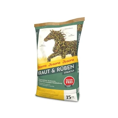Abbildung von JOSERA Kraut &amp; Rüben Struktur (1 x 15 kg) Premium Pferdefutter Getreidefreier Strukturmix Stärke zuckerreduziert 1er Pack
