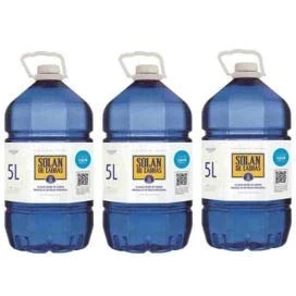 Abbildung von Solan de Cabras natürliches Mineralwasser 5 l Packung mit 3 Flaschen