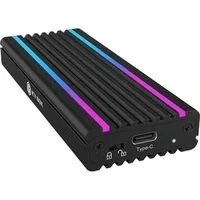 Abbildung von ICY BOX Festplatten Gehäuse USB Type C™ für M.2 NVMe SSD mit RGB, Integrierte Beleuchtung