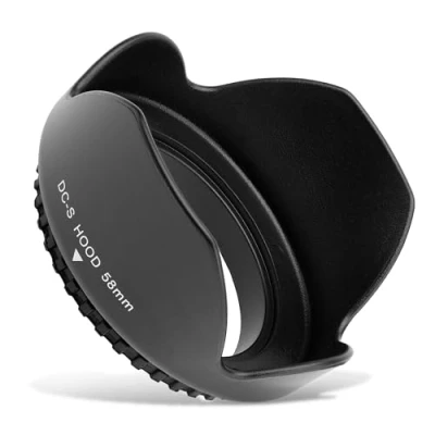 Abbildung von CELLONIC® Gegenlichtblende kompatibel mit Ø 58mm Filtergewinde Objektiv Sonnenblende Kamera Streulichtblende Lens Hood