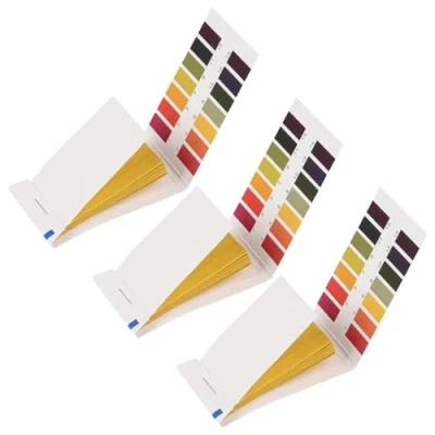 Abbildung von WOLMIK Lackmuspapier 240 Stück pH Wert Teststreifen, Messbereich 1 14, Indikatorpapier für Wasser, Erde, Getränke und weiterer Substanzen (3x 80er Pack)