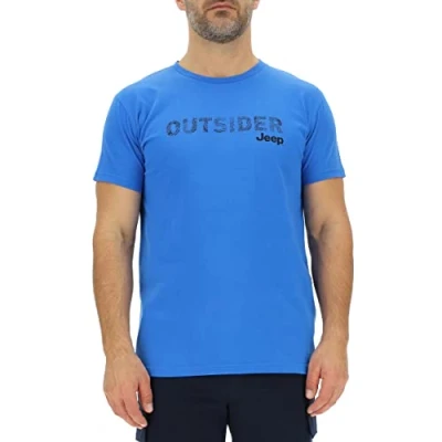Abbildung von JEEP O102737 Q028 J Herren T Shirt Outsider Großer Aufdruck Karte J23S Pacific Blue/Black S