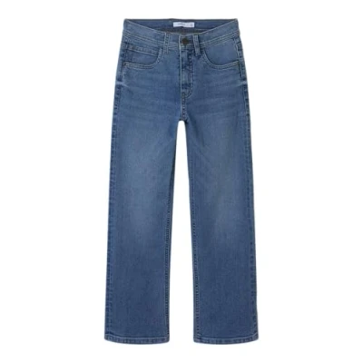 Abbildung von Name it Nkmryan Straight Jeans Leg für Kinder, Größe: 158, Medium blue denim