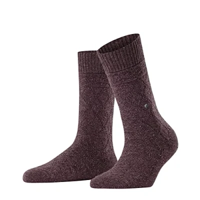 Abbildung von Burlington Damen Argyle Boot Socken Baumwolle Wolle dünn gemustert 1 Paar