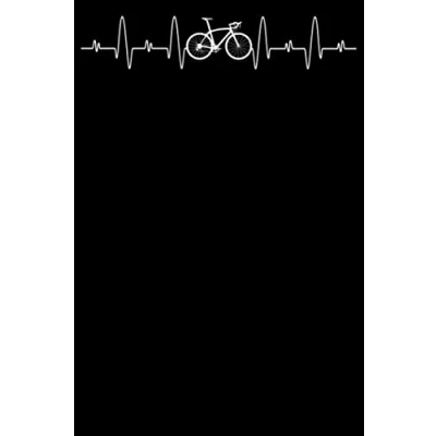 Abbildung von Fahrrad Herzschlag EKG: Notizbuch DIN A5 Liniert 120 Seiten MTB Mountainbike Puls Rennrad Downhill Radsport Bike Geschenkidee &amp; Weihnachten ... Planer Tagebuch Notizheft Notizblock