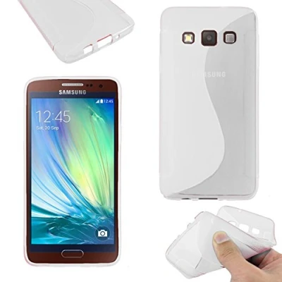 Abbildung von ebestStar kompatibel mit Samsung Galaxy A3 Hülle SM A300F (2015) Flex Silikongel Handyhülle, Klar TPU Schutzhülle, S line, Transparent