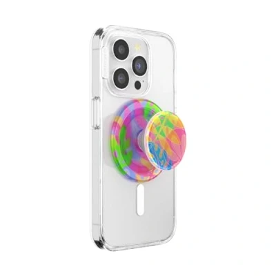 Abbildung von PopSockets: PopGrip Round für MagSafe Inklusive Adapterring Ausziehbarer Sockel und Griff mit einem Austauschbarem Top Smartphones Hüllen Boca Palm