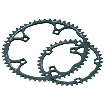 Abbildung von Stronglight Kettenblatt Type 135 C innen 42 Zähne schwarz ct²
