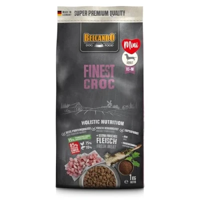 Abbildung von Belcando Finest Croc Hundefutter Trockenfutter für kleine &amp; mittlere Hunde Alleinfuttermittel ausgewachsene ab 1 Jahr (1 kg neu)