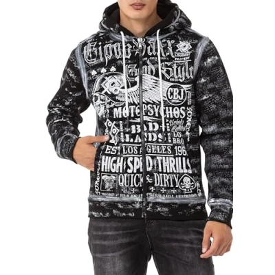 Abbildung von Cipo &amp; Baxx Sweatjacke, Herren, Größe: Large, Black