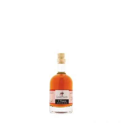 Abbildung von Louis Santo Premium Single Rum 7 Jahre Aus Zuckerrohrsaft Im EX Bourbon Holzfass gereift Ohne künstl. Aromen &amp; Zusatzstoffe Ideal als Geschenk 40% Vol. 0,1l