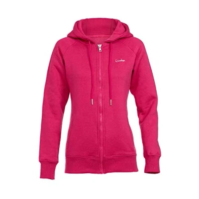 Abbildung von Winshape Damen Kuschelige Hoodie Jacke J005 Kapuzenpullover, Deep Pink, XS