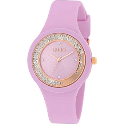 Abbildung von LiuJo Damen Analog Quarz Uhr mit Silikon Armband TLJ1421