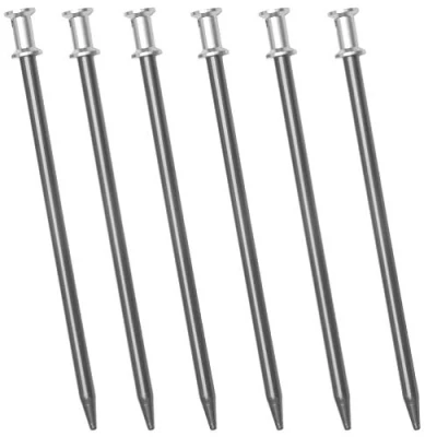 Abbildung von Felsbodenhering Pipe Peg Felsnagel Zelt Hering Erdnagel 20 cm Lang Alu