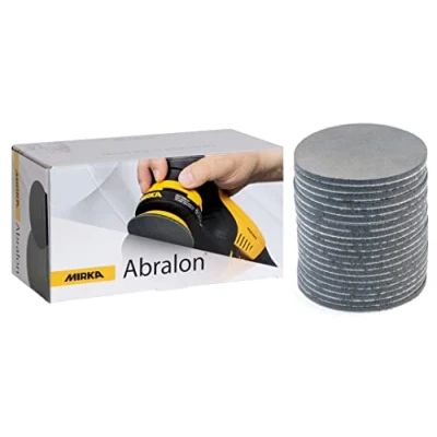 Abbildung von Mirka Abralon J3 Schleifpad Polierpad 77mm 2000 Körnung, 20/Pack, zum Schleifen und Polieren von Lack, Holz, Plastik