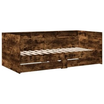 Abbildung von vidaXL Tagesbett, Gästebett mit 2 Schubladen Rollen, Schlafsofa für Schlafzimmer, Bettsofa Sofabett Daybed Bett, Räuchereiche 90x200cm Holzwerkstoff