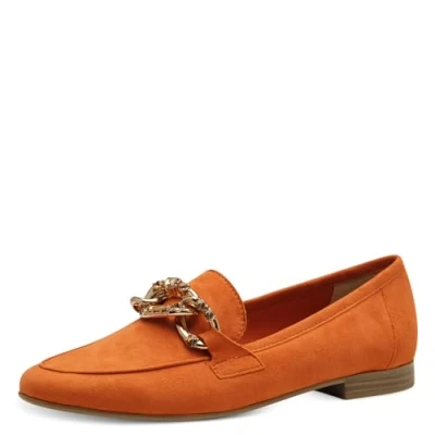 Abbildung von Marco Tozzi Slipper, Damen, Größe: 40, Orange Veloursleder