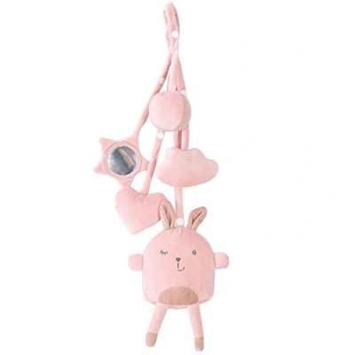 Abbildung von roba Spielset &#039;Lil Cutie Lily&#039; 5 Spielfiguren zum Anhängen an Spiel &amp; Montessori Spielbogen Activity Spielzeug Aufhängen Rosa