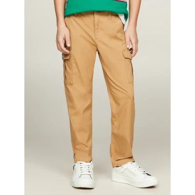 Abbildung von Tommy Hilfiger Webhose CARGO WOVEN PANTS Kinder bis 16 Jahre, Cargotaschen, elastischer Taillenbund