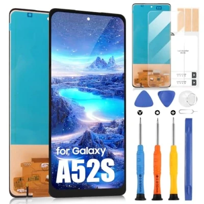Abbildung von LCD Display für Samsung Galaxy A52S 5G, 5G A528 Bildschirm Touchscreen Digitazer Assembly Ersatz mit Reparaturwerkzeugsatz