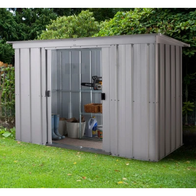 Abbildung von YARDMASTER Gerätehaus Sachsen 64, BxT: 198x119 cm, Metall