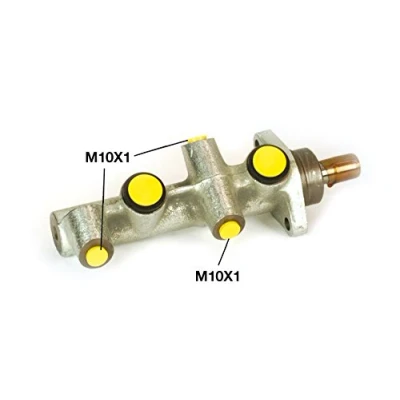 Abbildung von BREMBO M 50 006 Hauptbremszylinder Gusseisen 10 x 1 (3) MERCEDES BENZ: SL Cabrio, W123 Limousine, T modell