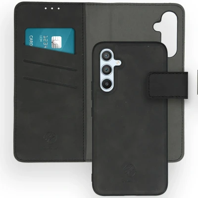 Abbildung von Samsung Galaxy A54 (5G) Hülle Kunstleder iMoshion Klapphülle/2 in 1 Case Handyhülle Schwarz