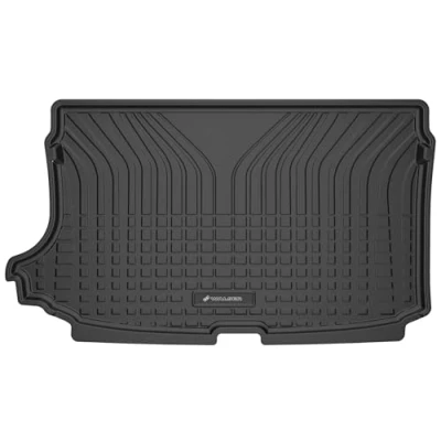 Abbildung von WALSER Premium Kofferraumwanne kompatibel mit VW T Cross (C11, D31) 12/2018 Heute, oberer Ladeboden, 100% passgenaue Kofferraum Schutzmatte Made in EU, robuste Antirutschmatte Auto