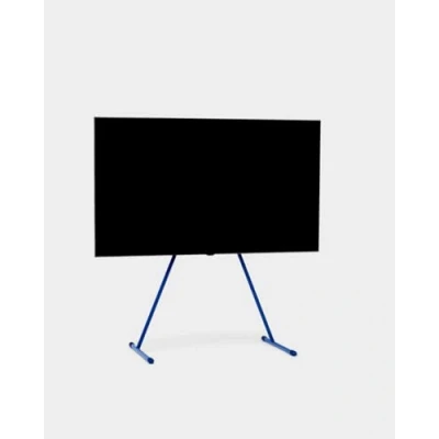 Abbildung von Pedestal Viva TV Ständer für 40 bis 70 Zoll Hochwertiger Stand in Modernem Design Robuste Standfüße aus Stahl Stilvoller Standfuss mit Schrägen Beinen und Abgerundeten Füßen (Blau)