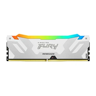 Abbildung von Kingston FURY Renegade Weiß RGB XMP 16GB 6800MT/s DDR5 CL36 DIMM Desktop Gaming Speicher KF568C36RWA 16
