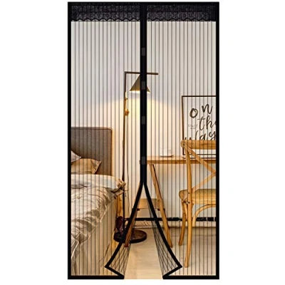 Abbildung von EXTSUD Magnet Fliegengitter Tür Insektenschutz 100x220 cm Magnetischer Fliegenvorhang Moskitonetz Automatisches Schließen Pefekt für Balkontür Kellertür Terrassentür Klebemontage ohne Bohren