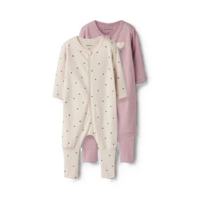 Abbildung von Nbfnightsuit 2P Zip Ff Heart Noos
