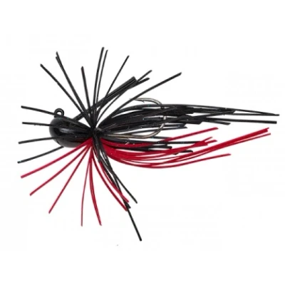 Abbildung von Savage Gear Skirt Flirt Jig 6,5cm 7,5gr Sinking Größe 1 Black Red Skirted