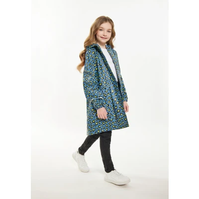 Abbildung von SCHMUDDELWEDDA Regenparka 140 / Stahlblau Limette Leo 100% Polyester