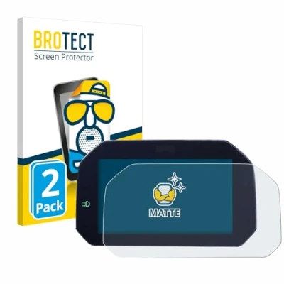 Abbildung von BROTECT Entspiegelungs Schutzfolie für BMW F850GS 2018 2020 Connectivity TFT 6.5&quot; (2 Stück) Matte Displayschutz Folie, Anti Fingerprint