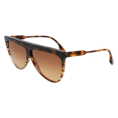 Abbildung von Victoria Beckham Damen VB619S 211 Gläser SONNENBRILLEN Acetat Havanna Braun Pilot Normal Photochromatisch