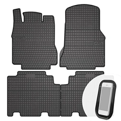 Abbildung von Gummimatten Auto Fußmatten Gummi Automatten Passgenau 4 teilig Set passend für Mercedes Benz A Klasse W168 lang 2001 2004