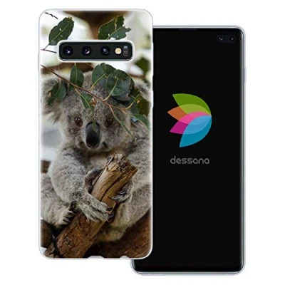 Abbildung von dessana Koala transparente Schutzhülle Handy Case Cover Tasche passend für Samsung Galaxy S10+ Beuteltier