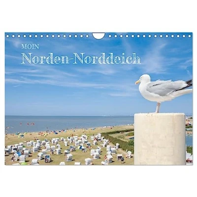 Abbildung von Moin Norden Norddeich (Wandkalender 2025 DIN A4 quer), CALVENDO Monatskalender