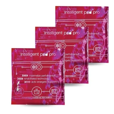 Abbildung von TK Gruppe Kalt Warm Kompresse Kühlpads Gelkissen pink für Kühlbox Kühlschrank Kühltasche, 3er Set 3 tlg., 3x 15cm x 15cm, Mikrowelle geeignet / Wiederverwendbar