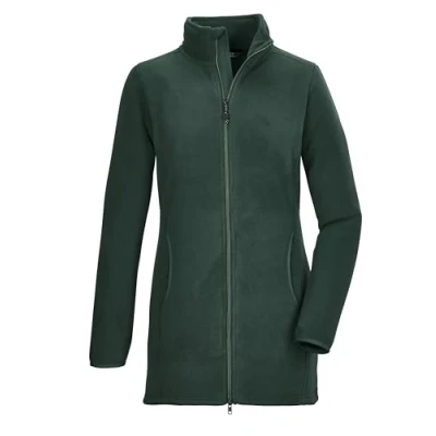 Abbildung von killtec Damen Teddy Fleecejacke mit Stehkragen KOW 110 WMN FLC JCKT, dunkelgrün, 36, 41797 000