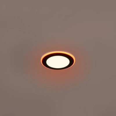 Abbildung von Trio Leuchten LED Einbauleuchte Argus 653610132, Kunststoff Schwarz matt, inkl. 4 Watt RBG mit Farbwechsel, Fernbedienung, Dimmbar