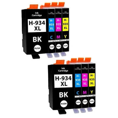 Abbildung von Supply Guy 8 Druckerpatronen kompatibel mit HP 934 935 934XL 935XL passend für OfficeJet 6200 6230 6235 6239 6800 6812 6815 6820 6822 6825 6830 6835 (Multipack Schwarz, Cyan, Magenta, Gelb)