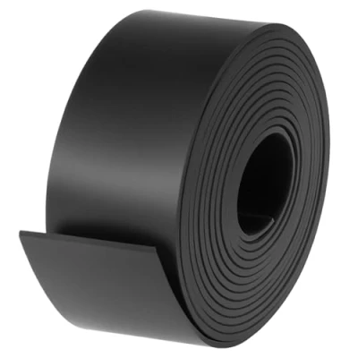 Abbildung von QWORK® Neopren Gummistreifen 50mm x 3mm 3m Länge Schwarz Vollgummi Gummiplatte für DIY Dichtungen, Isolation, Antivibration