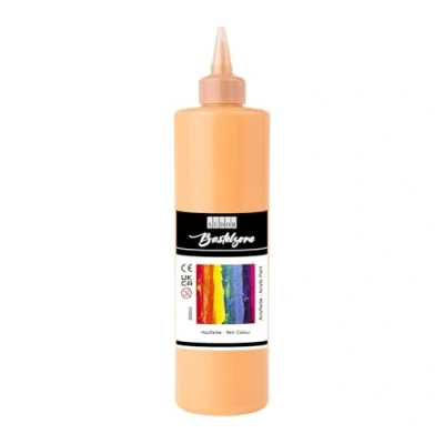 Abbildung von SÜDOR Acrylfarbe 500 ml Geeignet für Acryl Pouring. Hochpigmentierte, deckende Künstler Malfarbe zum Bemalen auf Holz, Leinwand, Stein, Papier &amp; Metall. Vegan (Hautfarbe (Fleischfarbe))
