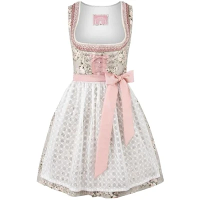 Abbildung von Stockerpoint Damen Dirndl Siloh Kleid für besondere Anlässe, Taupe, 48