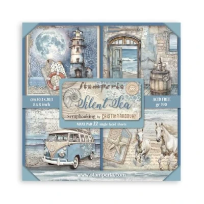 Abbildung von Stamperia Silent Sea 8x8 Inch Paper Pack Maxi (Single Face) (SBBSXB12)